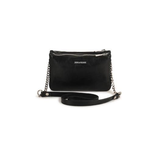 Zadig & Voltaire per ragazza. X60509 borsa casual nera [3249640], nero, poliuretano, moda per bambini