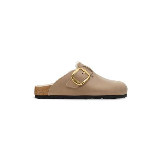 Birkenstock per donna. 1030444 zoccoli in pelle marrone boston bb [3249946], basso, fibbia