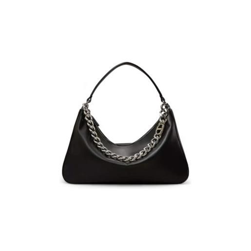 Twinset per donna. 999tb7010 borsa media liliane in pelle nera [3250173], nero, casual