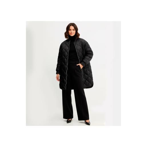 Twinset per donna. 252tp2130 giacca nera lunga [3250208], nero, casual, poliamide