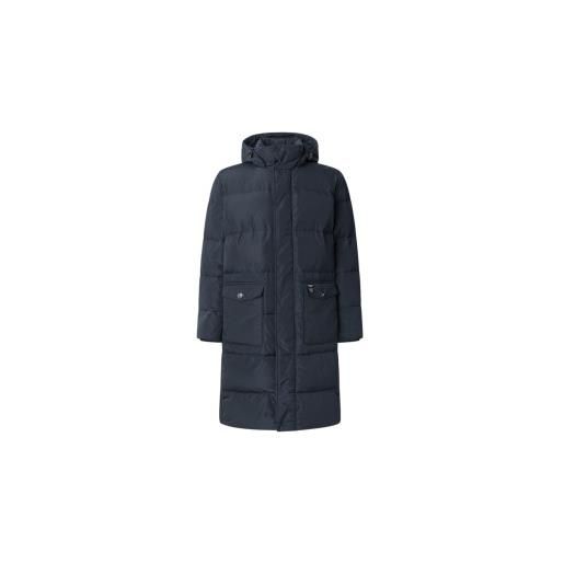 Pepe Jeans per uomo. Pm4027168 cappotto blu navy jussel [3251439], casual, poliestere