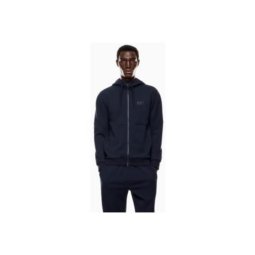 EA7 per uomo. 7m000661_af12501 felpa blu navy natural ventus7 [3252300], casual, poliestere