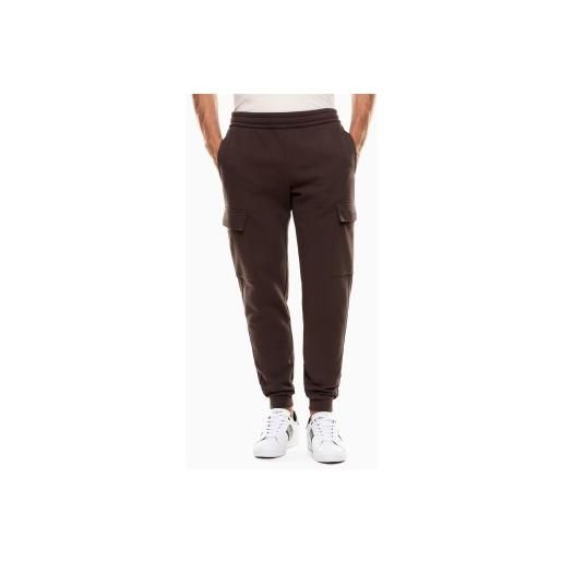 EA7 per uomo. 8npp68_pjvtz pantaloni brown train core id [3259409], marrone, casual, cotone