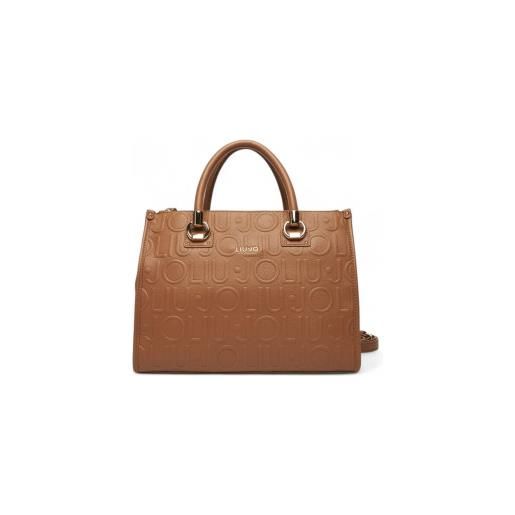 Liu Jo per donna. Af5008-e0538 borsa a tracolla con logo marrone medio [3259804], casual, pelle