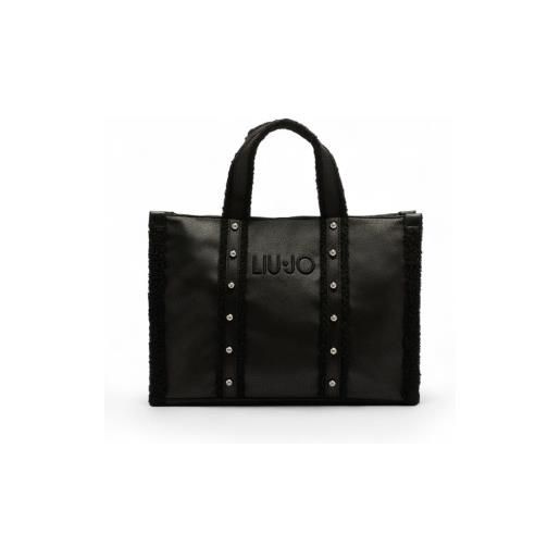 Liu Jo per donna. 2f5027-e0021 grande borsa tote nera [3259815], nero, casual, poliestere