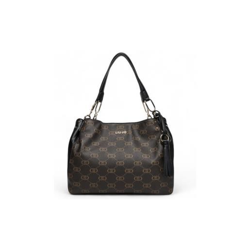 Liu Jo per donna. Af5113-e0053 borsa monogramma nera [3259820], nero, casual, poliuretano