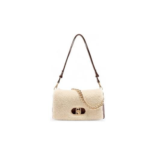 Liu Jo per donna. Af5138-e0692 borsa la. Puffy in peluche marrone medio [3259828], casual, da sera, poliuretano