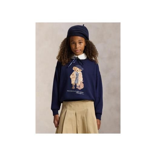Polo Ralph Lauren per ragazza. 313979037001 maglione polo bear blu navy [3260231], casual, cotone, moda per bambini