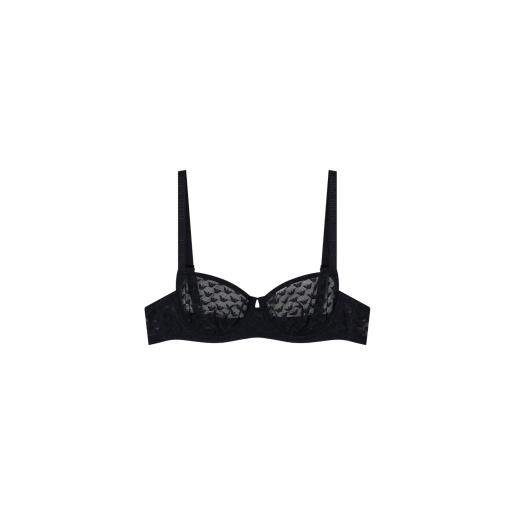 Emporio Armani per donna. Ew000440_af15358 reggiseno balconcino nero non imbottito [3274555], homewear, poliamide