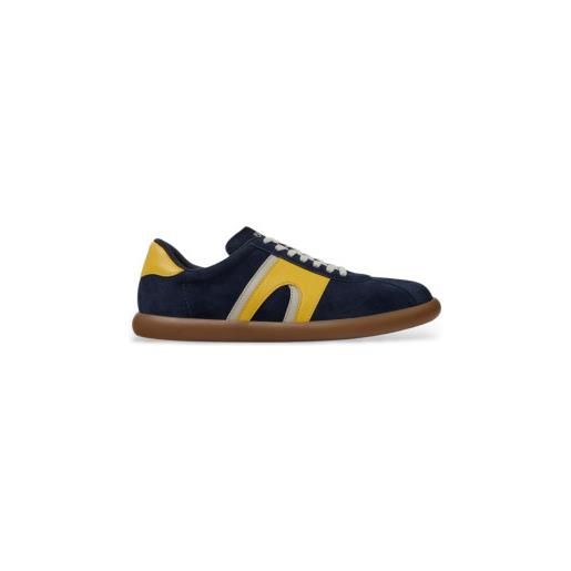 Camper per uomo. K100937-020 pantofole in pelle soller pelotas blu navy [3277581], basso, stringhe, casual