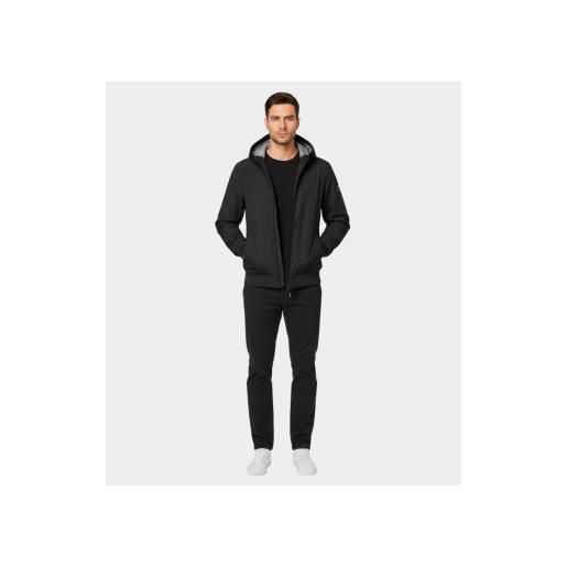ECOALF per uomo. Mcmgajkcarte0050w25-319 cappotto nero cartes [3279686], casual, polister riciclato, sostenibile