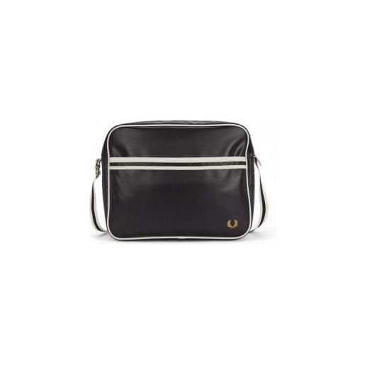 Fred Perry per uomo. L8257 borsa a tracolla nera [3280148], nero, casual, polister riciclato, sostenibile