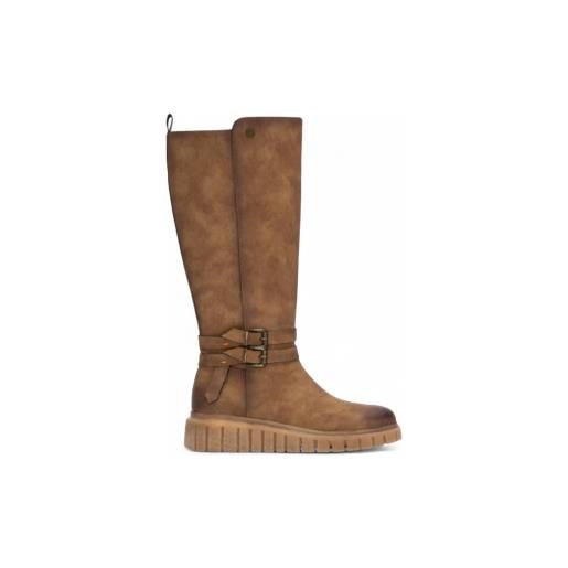 Refresh per donna. 17321202-camel stivali 173212 marrone [3281994], 1 a 3 cm, cerniera, casual