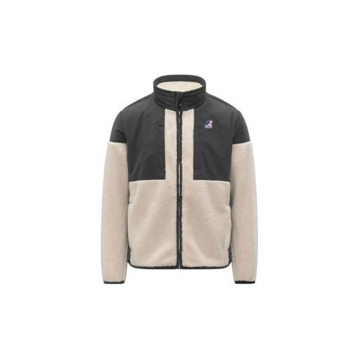 K-way unisex. K6133hw polar sixte 4.0 orsetto beige, grigio [3282467], casual, poliestere