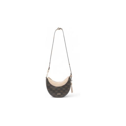 Liu Jo per donna. Af5251-e0053 borsa hobo con logo marrone medio [3284269], casual, poliestere