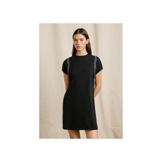 Pepe Jeans per donna. Pl9537740 abito nero elsie [3285723], casual, cotone, manica corta