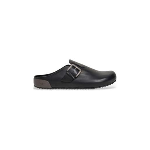 Pepe Jeans per uomo. Pms900001 zoccoli in pelle nera corby [3286012], nero, basso, nessuno, casual