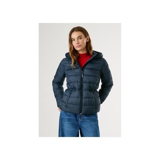 Pepe Jeans per donna. Pl4024378 cappotto blu sally [3286279], casual, poliamide