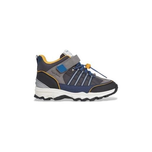 Pepe Jeans per ragazzo. Pbs600003 scarpe da ginnastica blu peak trek [3287033], basso, stringhe, casual, moda per bambini