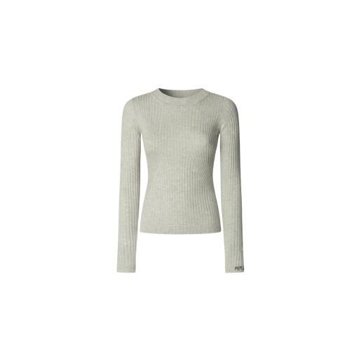 Pepe Jeans per donna. Pl7000025 maglione grigio carla [3287290], casual, cotone