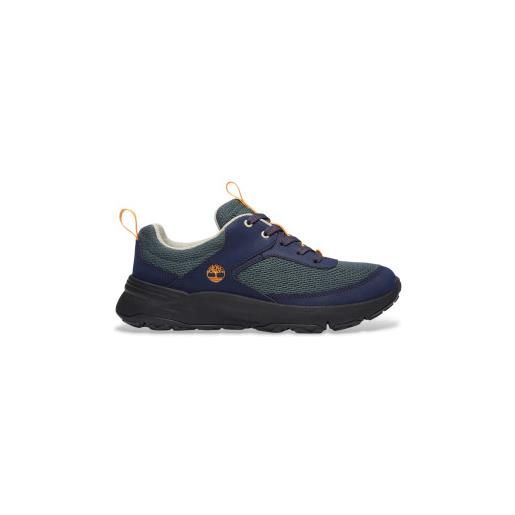 Timberland per ragazzo. Tb0a6febeq61 sneakers motion access verdi, blu [3290224], basso, stringhe, casual, navy, moda per bambini