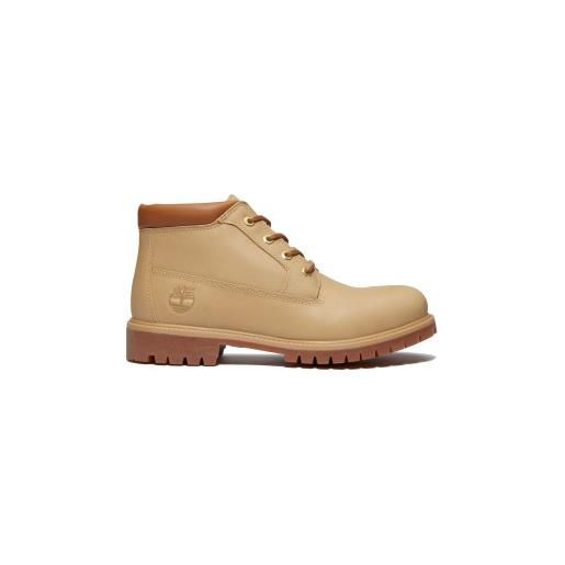 Timberland per uomo. Tb0a6dvden21 stivali chukka impermeabili in pelle beige di alta qualità [3290229], basso, stringhe, casual