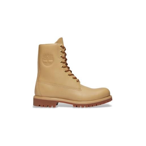 Timberland per uomo. Tb0a6fq3en21 stivali impermeabili beige da 8 pollici in pelle premium [3290483], basso, stringhe, casual, all'aperto
