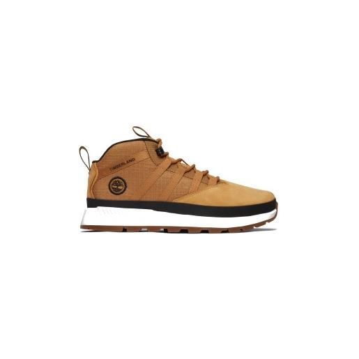Timberland per ragazzo. Tb0a5vmc2311 sneakers bungee in pelle marrone [3290600], basso, stringhe, casual, sportivo, outdoor, moda per bambin