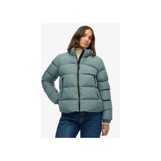 Superdry per donna. W5012006a giubbotto sportivo imbottito blu [3292586], casual, poliestere