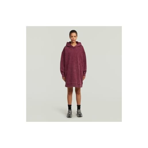 G-Star per donna. D27165-d969-h732 abito in maglia a trapezio color bordeaux [3295950], casual, manica lunga, cotone biologico, sostenibile