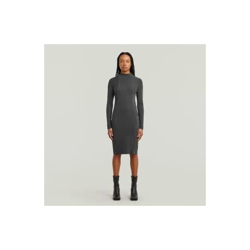 G-Star per donna. D27164-e127-b564 abito a coste slim nero lavato [3295951], casual, cotone, manica lunga