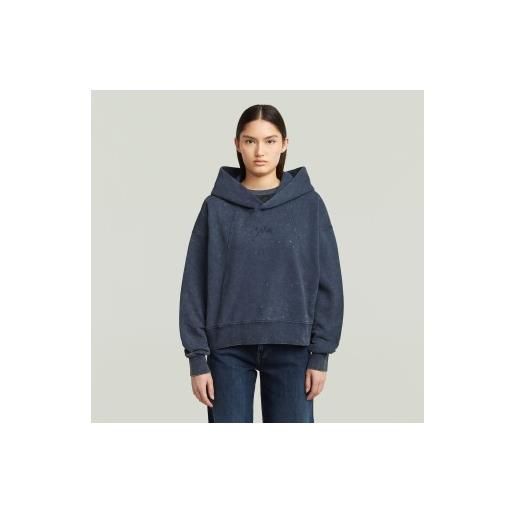 G-Star per donna. D27726-d969-h598 felpa a trapezio blu navy lavata [3296046], casual, cotone, manica lunga