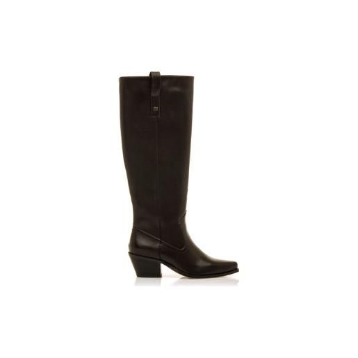 Mustang per donna. 55464 stivali texani marroni [3297021], marrone, 3 a 5cm, cerniera, casual