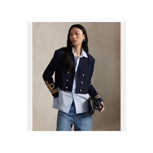 Polo Ralph Lauren per donna. 211972645500 giacca di lana blu navy [3297472], casual
