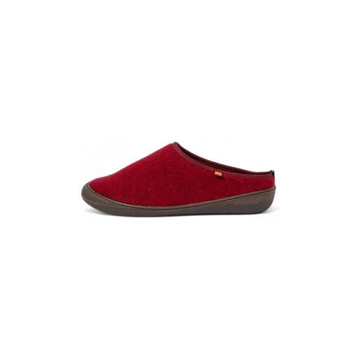 El Naturalista unisex. 2na661181005_008 zoccoli na66 wool tibet/home rossi [3301057], rosso, basso, nessuno, casual, lana riciclata