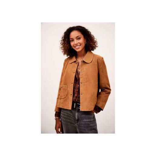 BA&SH per donna. 1h24mila giacca marrone milas [3302379], casual, pelle