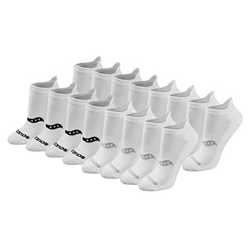 Saucony performance heel tab athletic socks performance heel tab athletic socks (8 & 16 paia), basic white (16 paia), shoe size: 10-13