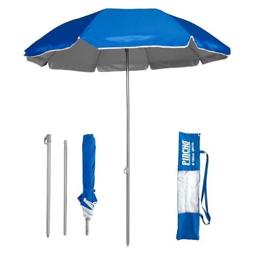 Pincho sombrilla mochila plegable 180cm ideal para moto y bicicleta. Protección solar upf50+ (bloquea 99% de rayos uv), muy ligera. 1,5 kg, medida de la sombrilla dentro de la funda 70cm. 