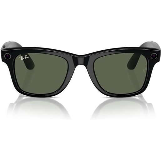 Ray-Ban occhiali da sole rw4006 601/71 meta wayfarer nero/verde g-15 unisex