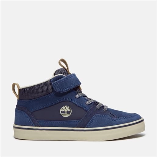 Timberland - sneaker stone jump mid da bambino (dal 35,5 al 40) in blu scuro, blu, taglia: 36