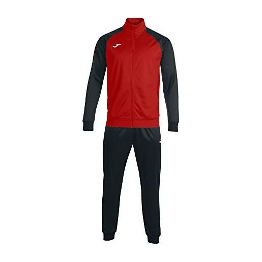 Joma tuta sportivo uomo, 8xs a 3xl - giacca con collo alto, chiusura con cerniera e tasche - pantaloni con vita elastica, laccio e fondo a costine - academy iv