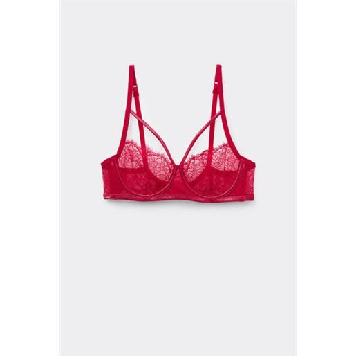 Tezenis reggiseno balconcino paris gold details donna rosso