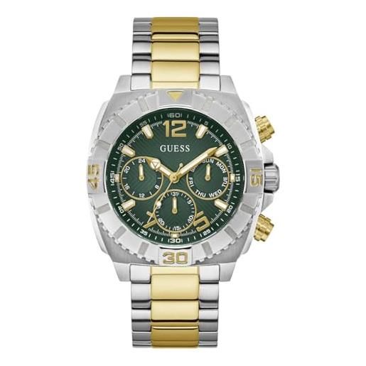 Guess orologio analogico al quarzo da uomo con cinturino in acciaio inox gw0800g1