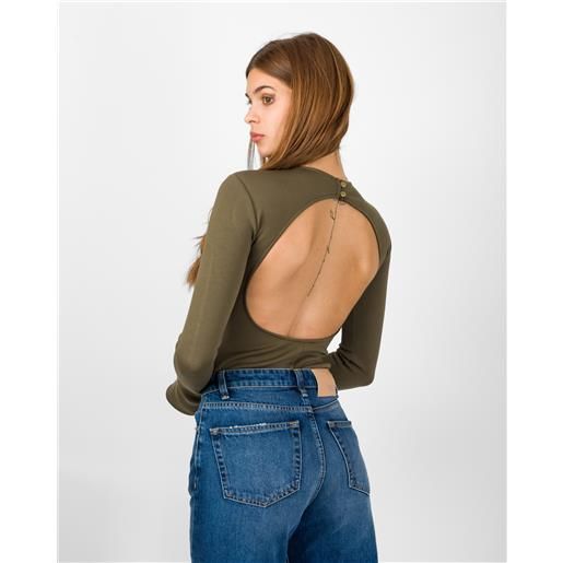 BOHEMIANVì body girocollo con oblò sulla schiena - BOHEMIANVì