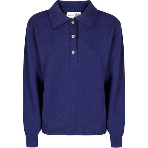 Howlin' polo poems of comfort con bottoni - blu