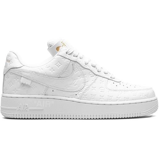 Nike sneakers air force 1 low virgil abloh - white/white x louis vuitton - bianco