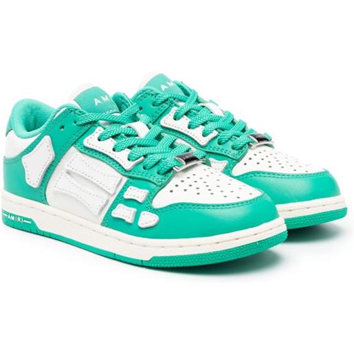 AMIRI KIDS sneakers skel top in pelle - verde