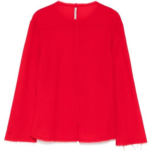 SAMUEL GUÌ YANG top testurizzato - rosso