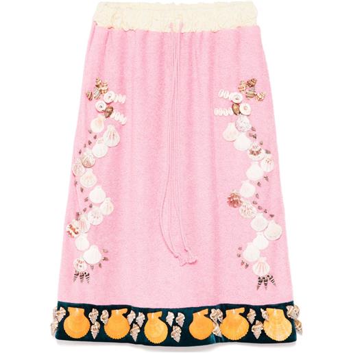 PENULTIMATE gonna con ricamo - rosa