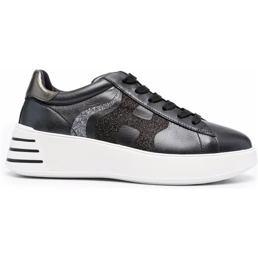 Hogan sneakers con glitter rebel - nero